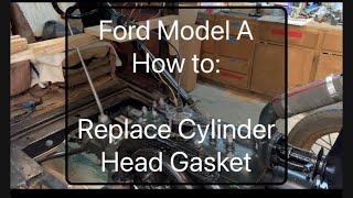 Ford Model A How-to: Replace cylinder head gasket & check warped head #ford #car #automobile #repair