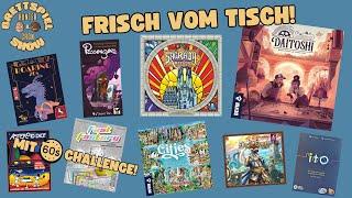 Frisch vom Tisch – Daitoshi, Cities, Sagrada Artisans, Passengers uvm - Brettspielshow Folge 1.6