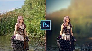 Photoshop cc Tutorial: Fantasy Girl (Dreamy Effects) | Outdoor Portrait EDITING