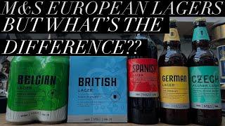 Trying 5 Different M&S European Lagers , But Whats The Difference Between Them? , M&S Lager Review