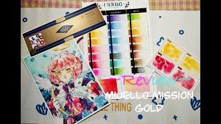 [ Spade-G ] Review màu nước MIJELLO MISSION GOLD CLASS ( 24 tube ) | Speedpaint wattercolor.