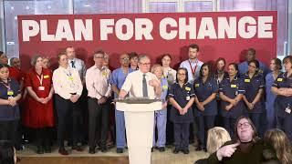 Watch live: Prime Minister Keir Starmer announces the government’s plan to end waiting list backlogs