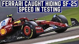 Ferrari Caught Hiding SF-25 Pace In 2025 F1 Testing - How Fast Are they?! | F1 2025