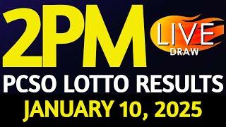 Lotto Result Today 2:00 pm draw January 10, 2025 Friday PCSO LIVE