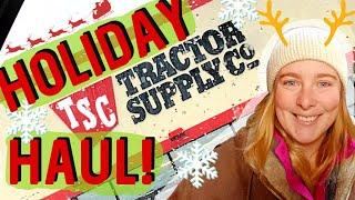  Tractor Supply Haul!  Restocking on Barn Supplies and HOLIDAY DECOR!   Vlogmas 