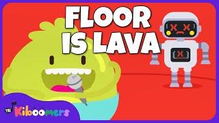 Floor Is Lava Song - THE KIBOOMERS Preschool Songs - Freeze Dance