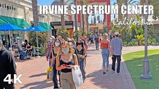 Spring Break Shopping at Irvine Spectrum Center, Orange County California - Walking tour - 2021 - 4K