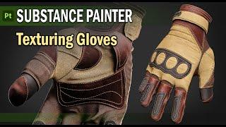 Creating Fabric for Gloves in Substance 3D Painter (fabric ,leather)