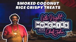 Late Night Munchies - Smoked Coconut Rice Crispy Treats