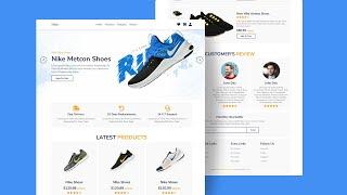 Responsive Sneaker Website Design | HTML, CSS & JS | Free Source Code