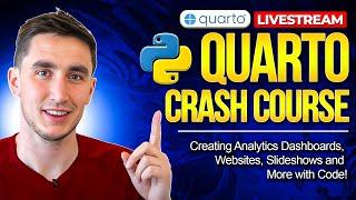 Creating Analytics Dashboards, Websites, Slideshows and more with Python! | Quarto Crash Course