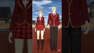 Amazing transformation of mio and Yuta (student version)#sakuraschoolsimulator #sakura #sss