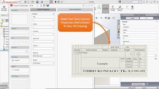 Quick Tips - Create Custom Properties Using Property Tab Builder In Solidworks