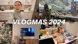 VLOGMAS | Huge Grocery Haul, Christmas Shopping, + Pouring It Up