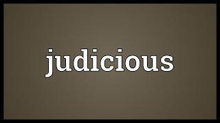 Judicious Meaning