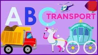 Learn Your Letters and Alphabet with Vehicles, Cars and Trucks for Preschoolers