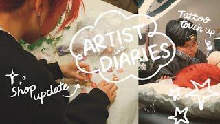 art vlog  tattoos, shop updates, drawing