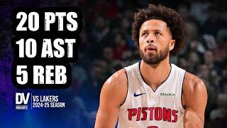 Cade Cunningham vs Lakers 20 pts 10 ast 5 reb | Dec 23, 2024 | Regular Season