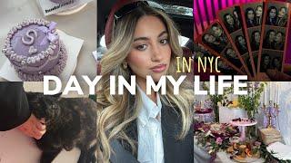 VLOG: influencer events in NYC, cake making w/ Huda Beauty, ootd & more!