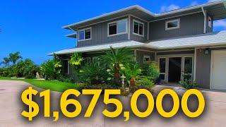 Hawaii Real Estate Tour AMAZING KITCHEN $1,675,000 Beautiful Landscaping Ocean Views