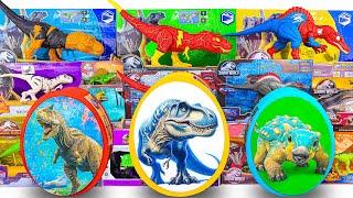 Unboxing Review Jurassic World ASMR | Dinosaur Eggs , Bumpy , Spinosaurus, Atrociraptor, Carnotaurus