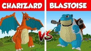 CHARIZARD vs BLASTOISE HOUSE - MINECRAFT VS POKEMON BUILD CHALLENGE / Animation