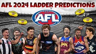 AFL LADDER PREDICTIONS 2024