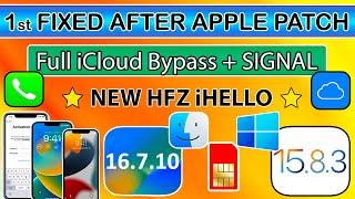 NEW HFZ iHello iCloud Bypass iPhone 6S-X & iPads with Signal/Sim iOS 16.7.10/15.8.3 Windows/Mac