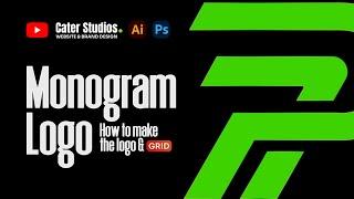 Make any Monogram Logo Design & Grid Presentation - A Full Beginner Friendly Logo Design Course