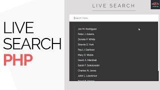 How To Create Live Search Using PHP and Fetch API from MySQL Database | GTCoding