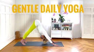 Gentle Daily Yoga | 45 min | Beginner & Intermediate Level | Cat de Rham | Online Yoga Teaching