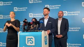  Tlačová konferencia strany Progresívne Slovensko | Aktuality