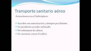 Dotación Sanitaria:Transporte Sanitario Aéreo