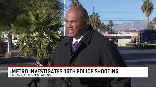 Officers shoot, critically injure man swinging metal baton in Las Vegas