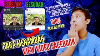 Cara mudah dan cepat menambah view followers facebook - aman untuk monetisasi