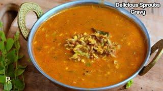 Make your Meals Healthier with Sprouts-Healthy Gravy with Moth Beans Sprouts-Sprouts Usal