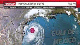 Tropics update: Beryl closes in on the Texas Coast (2 PM)