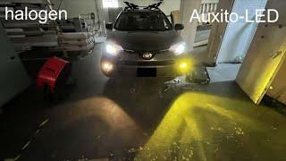 AUXITO H11 H8 H16 LED Fog Light Bulbs Review | 3000K Golden Yellow Light