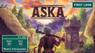 ASKA Demo First Look - Viking Survival and Crafting!  Episode 1