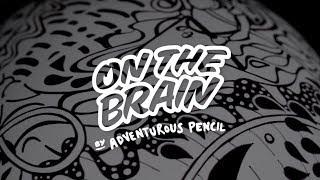 On the Brain – a custom hand drawn helmet by Adventurous Pencil