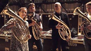 #BerlinPhilJapan19 · Horn player challenge: the Wagner tuba in Bruckner's Eighth