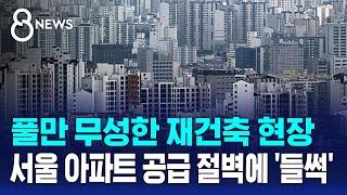 풀만 무성한 재건축 현장…서울 아파트 공급절벽에 '들썩' / SBS 8뉴스