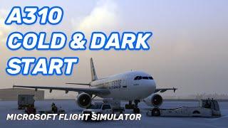 MSFS A310 - Easy Cold & Dark Quick Start