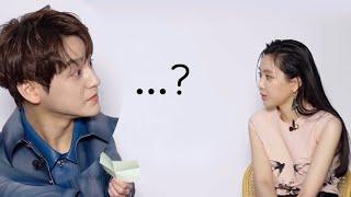 질문을 물어보는 손나은