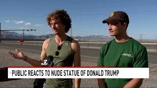 43 foot nude Trump statue assembled just outside of Las Vegas, sparking conversation