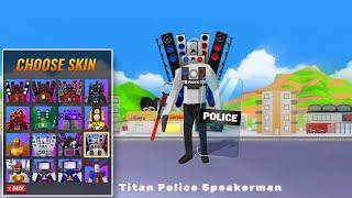 Choose Titan Skin in Dude Theft Wars Multiverse