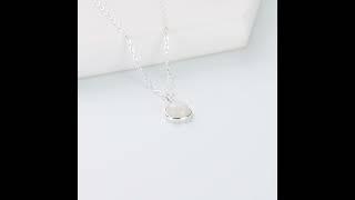 Silver Plated Moonstone Necklace