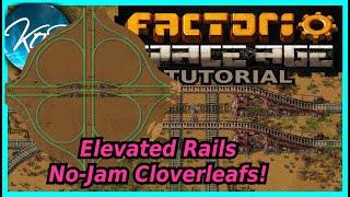 How to Build Elevated Rails  - Factorio Space Age DLC/2.0