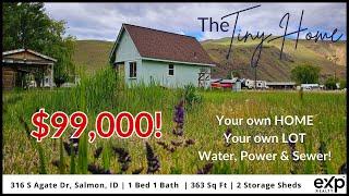 The Tiny Home Property Tour | 316 S Agate Dr, Salmon, Idaho | What can $99,000 buy you in Idaho?