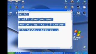 How to crush CS 1 6 server